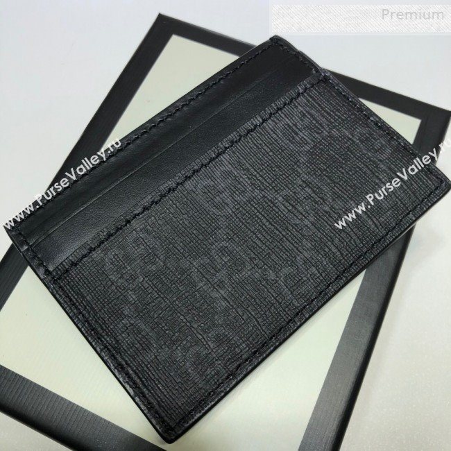 Gucci GG Snake Print Card Case 597554 Black 2019 (DLH-0010410)