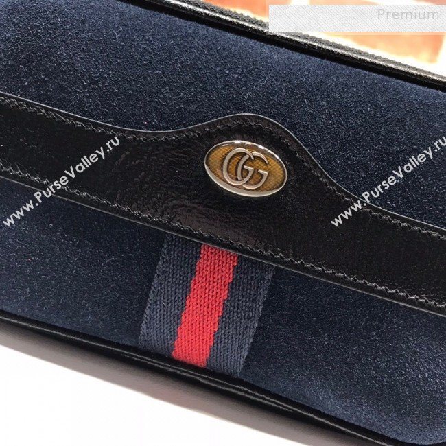 Gucci Suede Ophidia iPhone Case Belt Bag 519308 Blue 2019 (DLH-0010416)