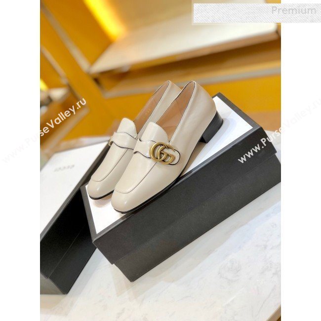 Gucci Leather Double G Loafer 602496 White 2020 (SY-0010601)