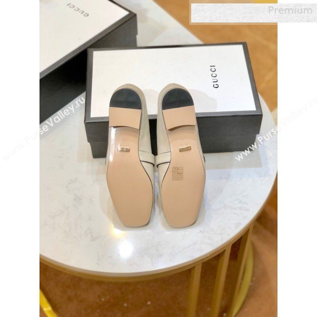 Gucci Leather Double G Loafer 602496 White 2020 (SY-0010601)