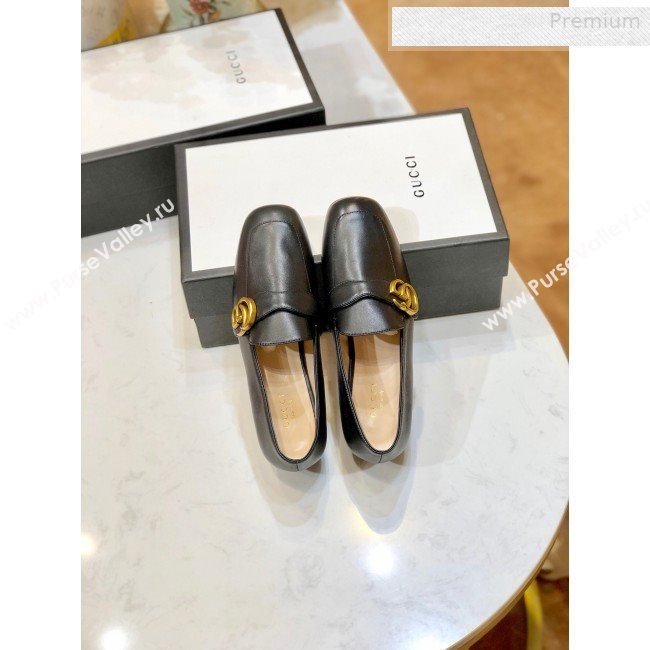 Gucci Leather Double G Loafer 602496 Black 2020 (SY-0010602)