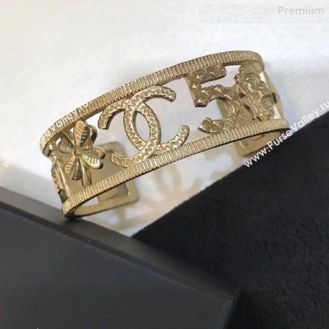 Chanel CC 5 Cuff Bracelet AB2925 Gold 2019 (YF-0010620)