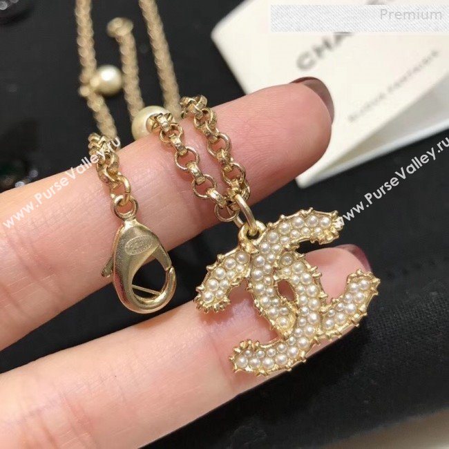 Chanel Pearl CC Pendant Neckalce 2019 (YF-0010621)