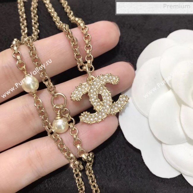 Chanel Pearl CC Pendant Neckalce 2019 (YF-0010621)
