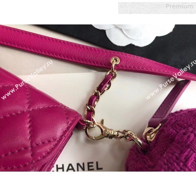 Chanel Quilted Lambskin Waist/Belt and Coin Purse AP0743 Fuchsia 2020 (XING-0010703)