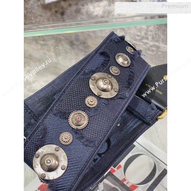 Dior Blue Camouflage Fully Embroidered Canvas Shoudler Strap 2019 (BF-0010240)