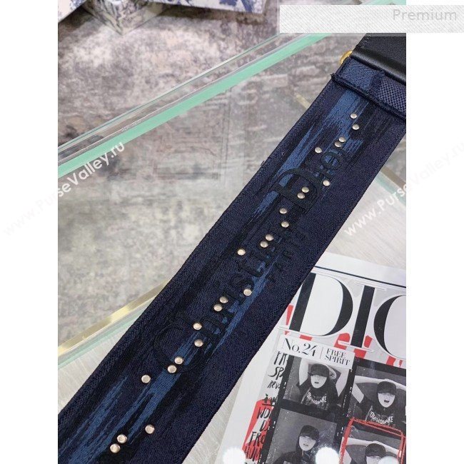 Dior Blue Camouflage Fully Embroidered Canvas Shoudler Strap 2019 (BF-0010240)