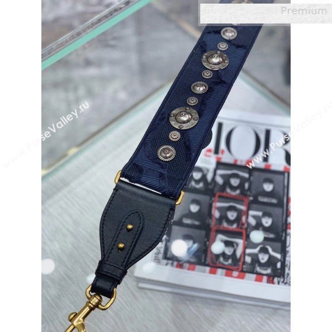 Dior Blue Camouflage Fully Embroidered Canvas Shoudler Strap 2019 (BF-0010240)