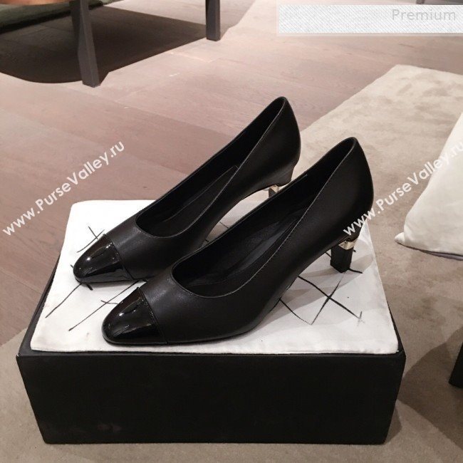 Chanel Lambskin Pearl Heel Pumps G35112 Black 2020 (KL-0010305)