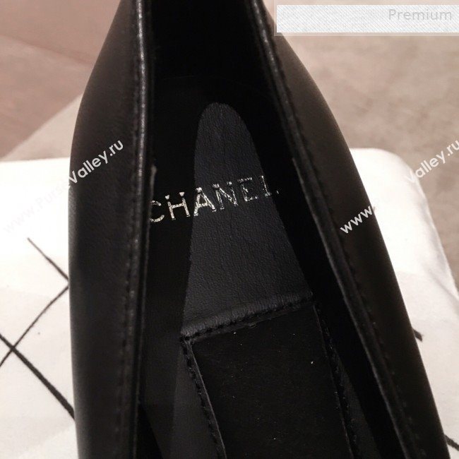 Chanel Lambskin Pearl Heel Pumps G35112 Black 2020 (KL-0010305)