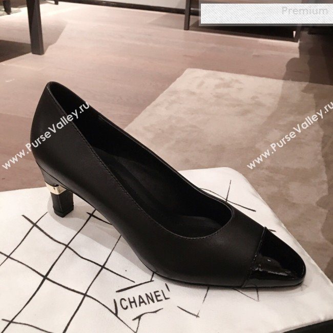 Chanel Lambskin Pearl Heel Pumps G35112 Black 2020 (KL-0010305)