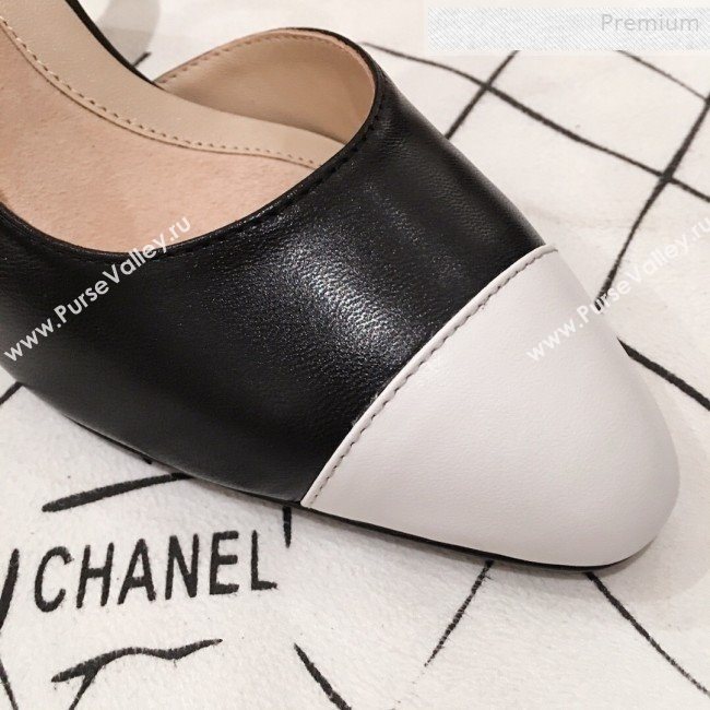 Chanel Lambskin Pearl Heel Slingbacks Pumps G34597 Black 2020 (KL-0010307)