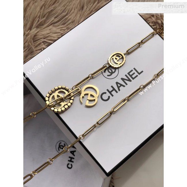 Gucci Crystal GG Chain Belt Red/Gold 2019 (CINDY-0010317)