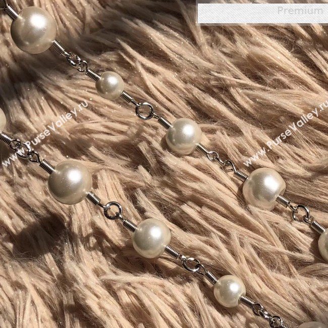 Chanel CC Pearl Chain Belt Silver 2019 (CINDY-0010320)