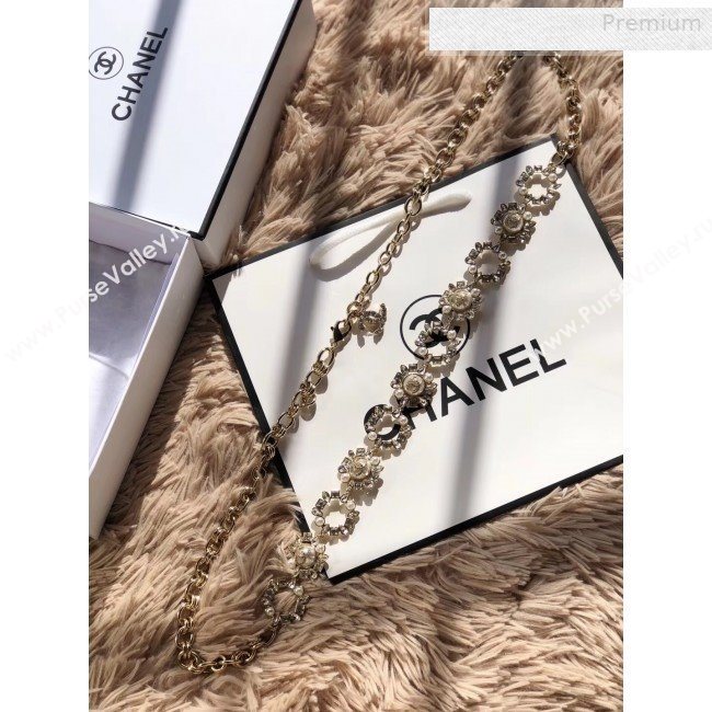Chanel Crystal Pearl Chain Belt AB1836 2019 (CINDY-0010321)