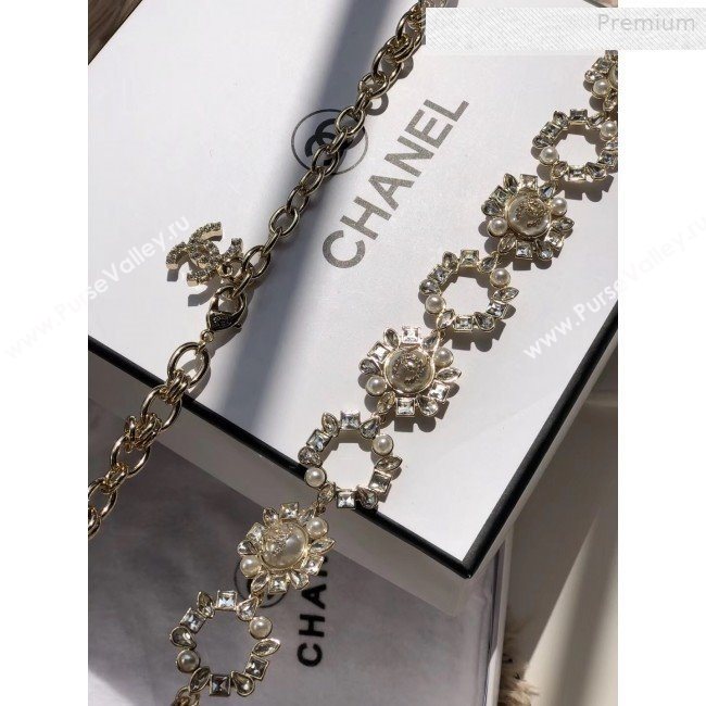 Chanel Crystal Pearl Chain Belt AB1836 2019 (CINDY-0010321)