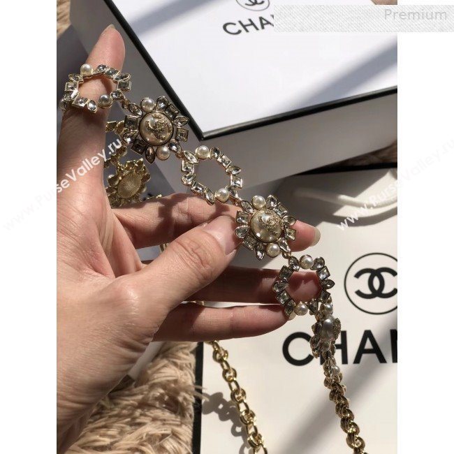 Chanel Crystal Pearl Chain Belt AB1836 2019 (CINDY-0010321)