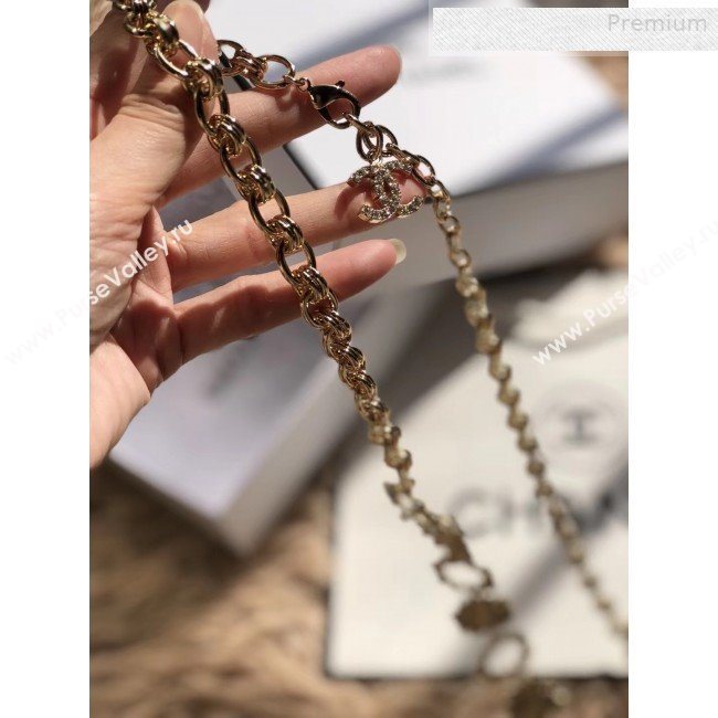 Chanel Crystal Pearl Chain Belt AB1836 2019 (CINDY-0010321)