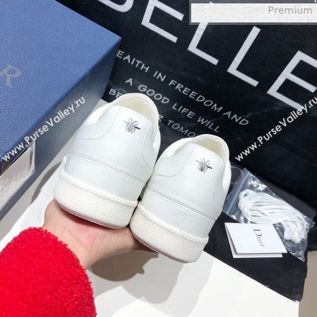 Dior Homme Calfskin Sneakers White/Pink 2020 (HZ-0021418)