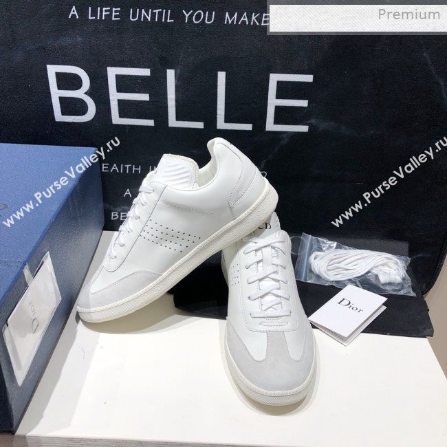 Dior Homme Calfskin Sneakers White/Pink 2020 (HZ-0021418)
