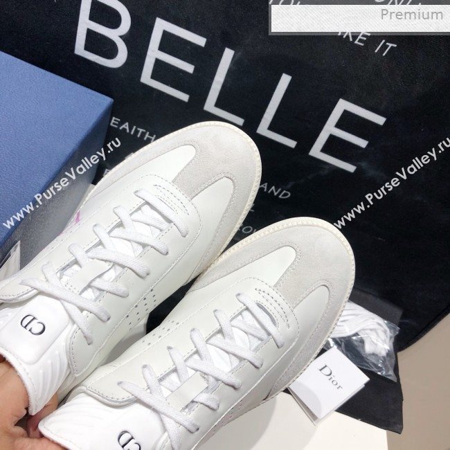 Dior Homme Calfskin Sneakers White/Pink 2020 (HZ-0021418)
