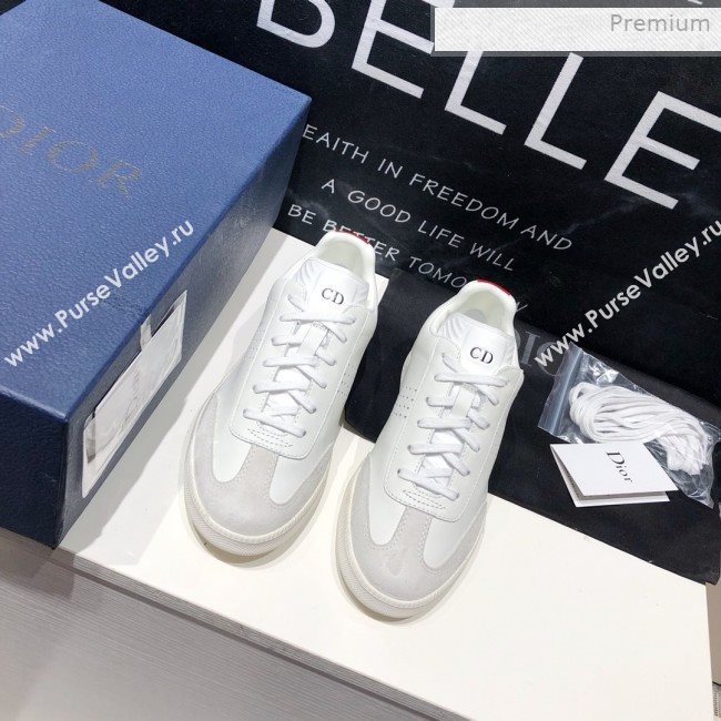 Dior Homme Calfskin Sneakers White/Red 2020 (HZ-0021419)