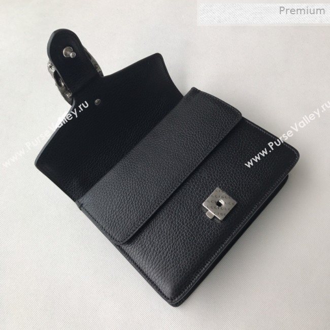 Gucci Dionysus Mini Leather Bag 421970 Black (DLH-0021609)