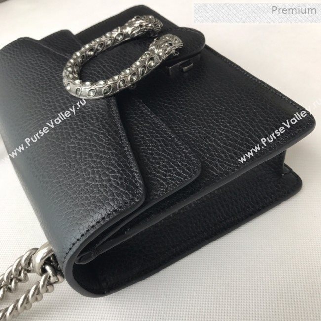 Gucci Dionysus Mini Leather Bag 421970 Black (DLH-0021609)