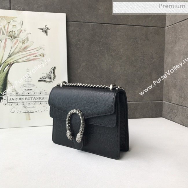 Gucci Dionysus Mini Leather Bag 421970 Black (DLH-0021609)