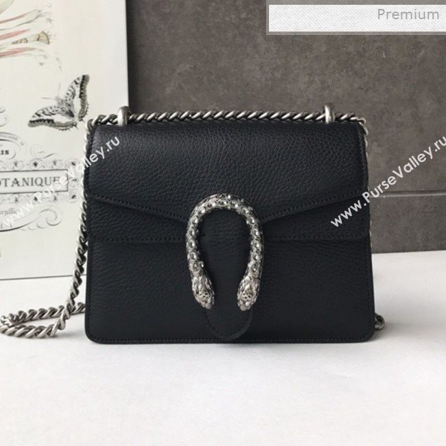 Gucci Dionysus Mini Leather Bag 421970 Black (DLH-0021609)