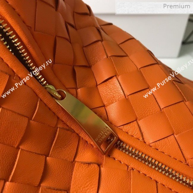 Bottega Veneta Medium BV Jodie Woven Lambskin Hobo Bag Orange 2020 (MS-0011331)