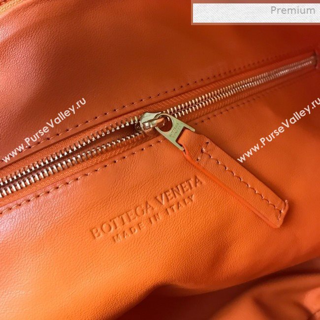 Bottega Veneta Medium BV Jodie Woven Lambskin Hobo Bag Orange 2020 (MS-0011331)