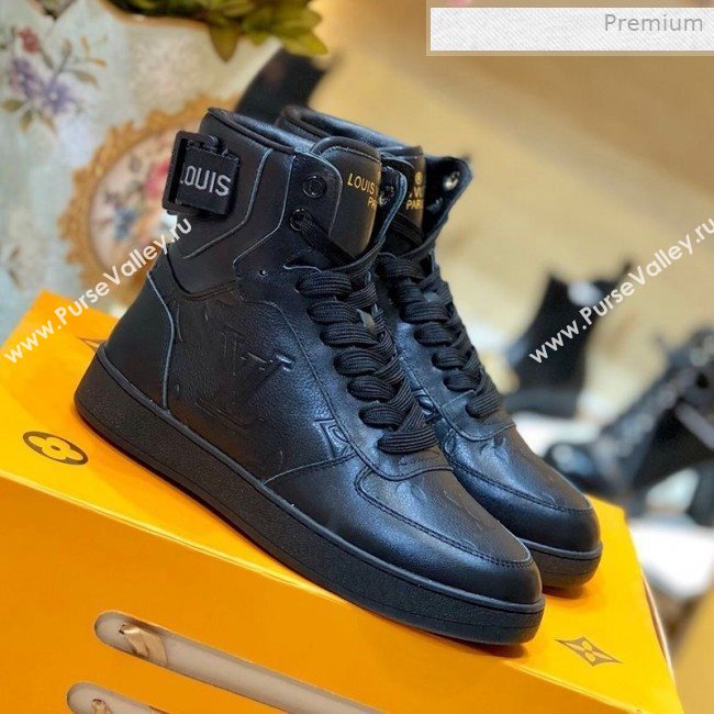 Louis Vuitton Boombox Short Sneaker Boots Black 2019 (SY-0011401)