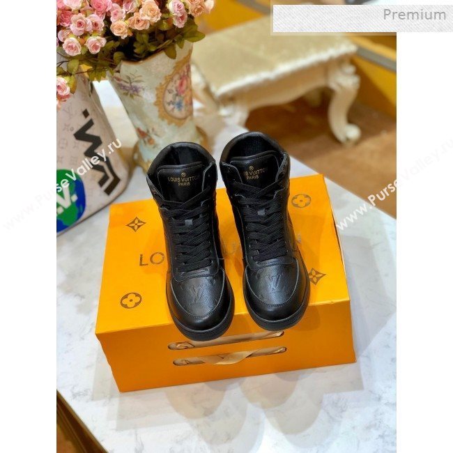 Louis Vuitton Boombox Short Sneaker Boots Black 2019 (SY-0011401)