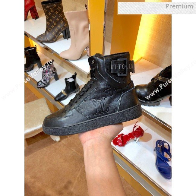 Louis Vuitton Boombox Short Sneaker Boots Black 2019 (SY-0011401)
