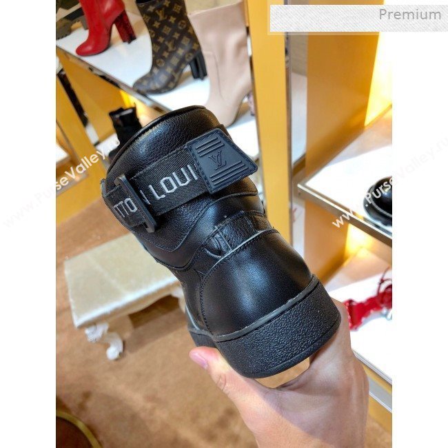 Louis Vuitton Boombox Short Sneaker Boots Black 2019 (SY-0011401)