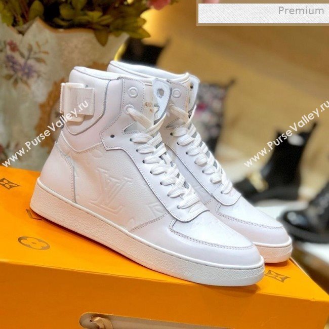 Louis Vuitton Boombox Short Sneaker Boots White 2019 (SY-0011402)