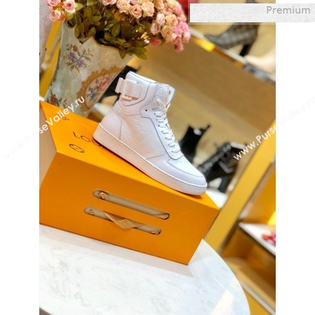 Louis Vuitton Boombox Short Sneaker Boots White 2019 (SY-0011402)