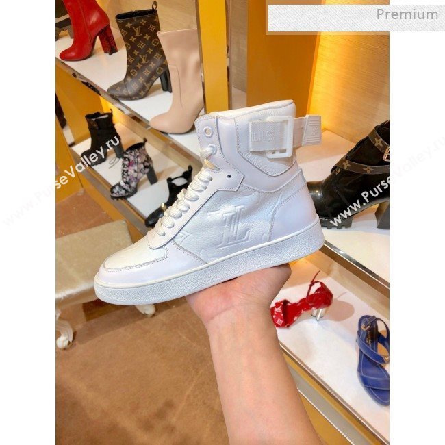 Louis Vuitton Boombox Short Sneaker Boots White 2019 (SY-0011402)