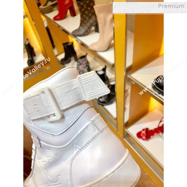 Louis Vuitton Boombox Short Sneaker Boots White 2019 (SY-0011402)
