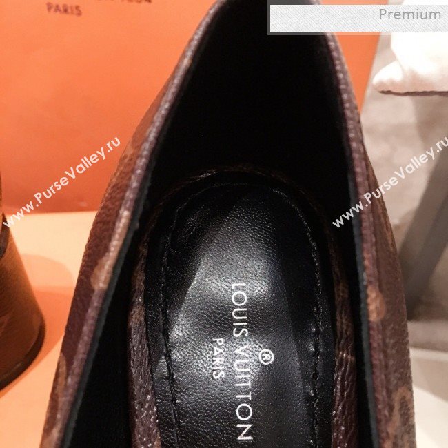 Louis Vuitton Madeleine Monogram Canvas Square LV Pumps 5.5cm Heel 2020 (KL-0011409)