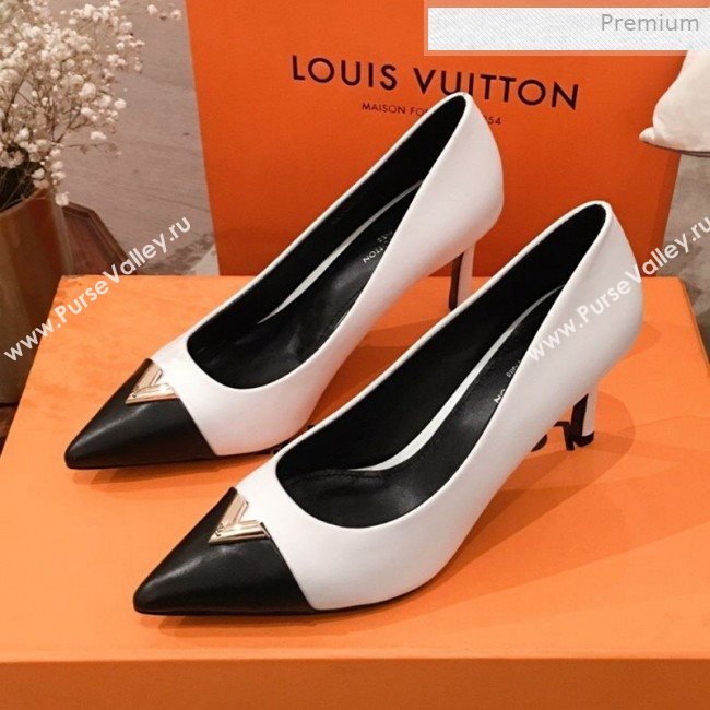 Louis Vuitton Heartbreaker Leather V Charm Pumps White 2020 (KL-0011414)