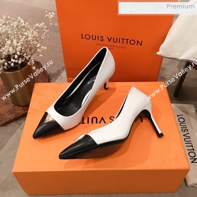 Louis Vuitton Heartbreaker Leather V Charm Pumps White 2020 (KL-0011414)