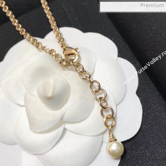Chanel Crystal Bloom CC Pendant Long Necklace 2019 (YF-0011415)