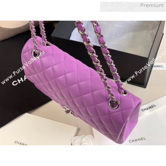 Chanel Quilted Lambskin Classic Medium Flap Bag Purple 2019 (XING-0011503)