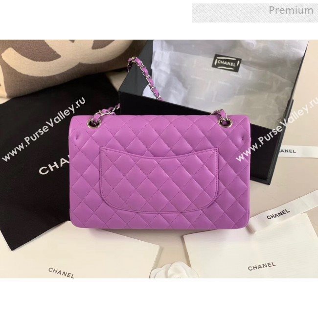 Chanel Quilted Lambskin Classic Medium Flap Bag Purple 2019 (XING-0011503)