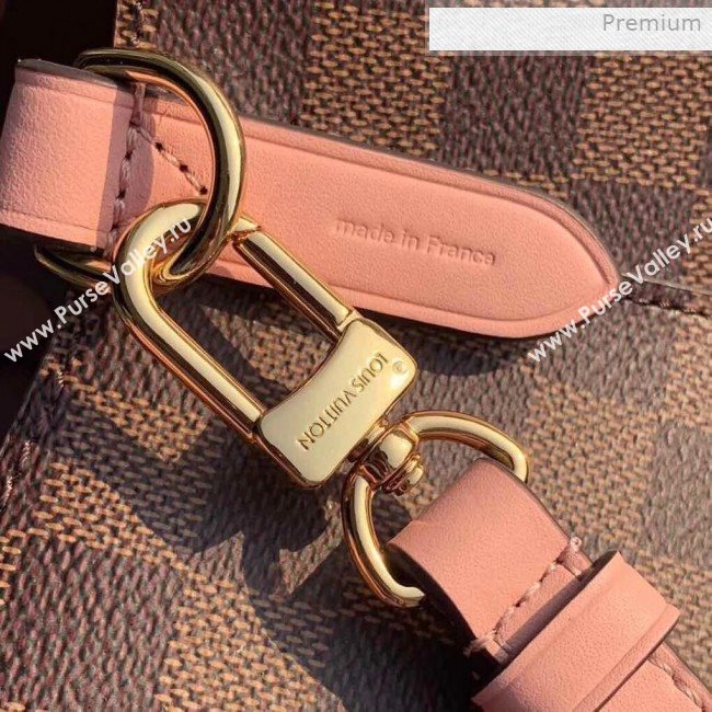 Louis Vuitton NéoNoé Damier Ebene Canvas Bucket Bag N40198 Pink 2019 (KI-0011505)