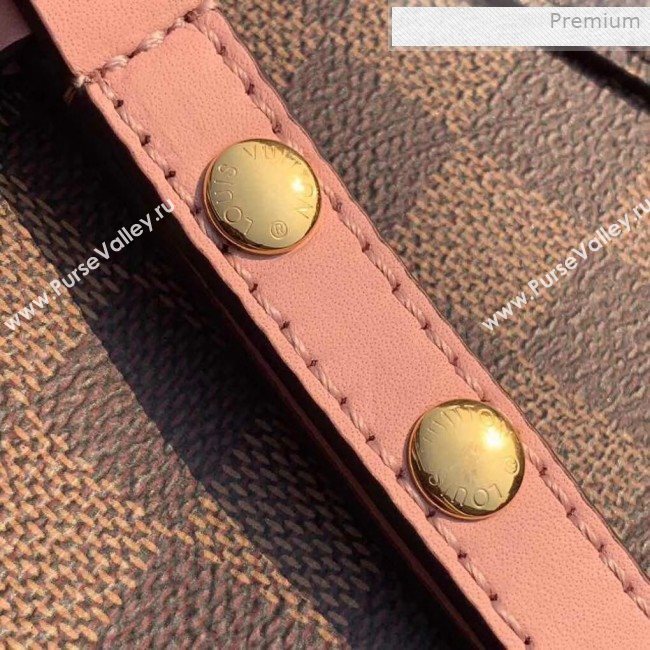 Louis Vuitton NéoNoé Damier Ebene Canvas Bucket Bag N40198 Pink 2019 (KI-0011505)