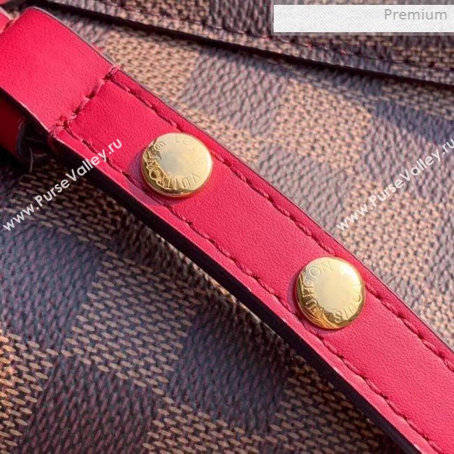 Louis Vuitton NéoNoé Damier Ebene Canvas Bucket Bag N40214 Red 2019 (KI-0011506)