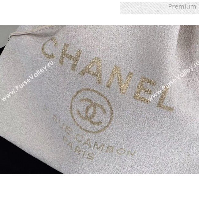 Chanel Cambo Canvas Backpack White 2019 (XING-0011301)